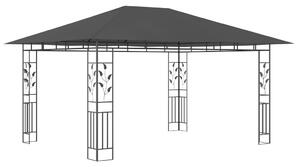 Paviljong med myggnät 4x3x2,73 m antracit 180 g/m²