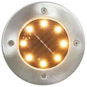 Marklampor soldrivna 8 st LED varmvit