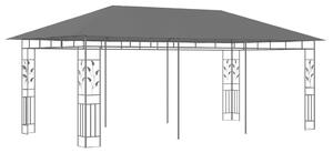 Paviljong med myggnät 6x3x2,73 m antracit