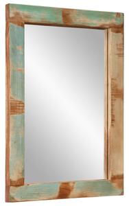 Spegel 70x50 cm massivt återvunnet trä och glas