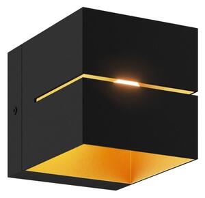 Zuma Line 91067-N - Vägglampa TRANSFER WL 1xG9/40W/230V svart/guld