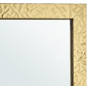 Stående Spegel Guld Glas Syntetiskt Material 40 x 140 cm med Ställning Modern Design Dekorativ Ram Beliani
