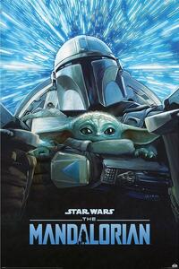 Poster, Affisch Star Wars: The Mandalorian S3 - Lightspeed, (61 x 91.5 cm)