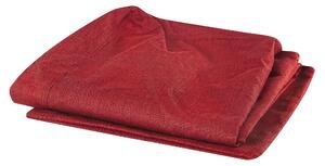 Sofföverdrag Röd Polyester för 3-Sits Soffa Rektangulärt Beliani