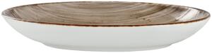 VEGA Djup tallrik Nebro oval; 80cl, 27x20.5x4.2 cm (LxBxH); Grå; Oval; 6 Styck / Förpackning