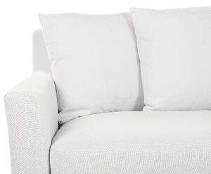 Sofföverdrag Vit Polyester för 3-Sits Soffa Rektangulärt Beliani