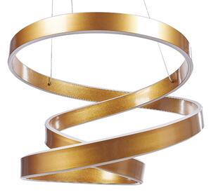 Pendellampa Guld Aluminium Integrerad LED-ljus Nyhet Knutform Modern Glamourbelysning Beliani