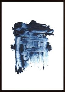 Blue Oil Paints Poster