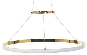 Hängande Lampa Guld Aluminium Järn Integrerade LED-ringar Rund Form Modern Glamour Belysning Beliani