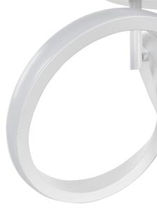 Taklampa Vit Aluminium Järn Integrerade LED-lampor Spiralform Dekorativ Modern Glamourbelysning Beliani