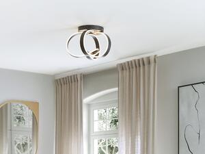 Taklampa Svart Aluminium Järn Integrerade LED-lampor Nyhet Spiralform Dekorativ Modern Glamourbelysning Beliani