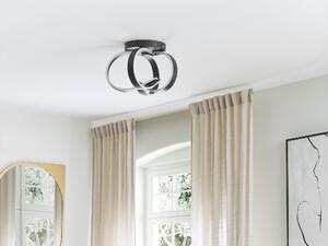 Taklampa Svart Aluminium Järn Integrerade LED-lampor Nyhet Spiralform Dekorativ Modern Glamourbelysning Beliani