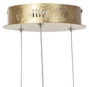 Hängande Lampa Guld Aluminium Integrerad LED-ljus Nyhetsknut Formad Modern Glamour Belysning Beliani