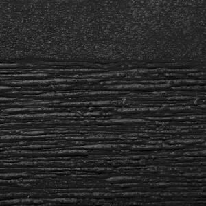 Kruka Svart Fiberlera 30 x 28 cm Massiv Fyrkantig UV-beständig Beliani