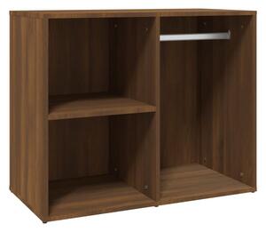 BeBasic Klädskåp brun ek 80x40x65 cm konstruerat trä -