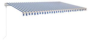 Markis automatiskt infällbar 500x350 cm - Blå