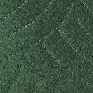 Överkast Grön Polyestertyg 160 x 220 cm Präglat mönster Dekorativt Sängkläder Klassisk design Sovrum Beliani