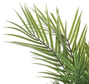 Konstgjord Krukväxt Grön och Svart Syntetiskt Material 45 cm Konst Areca Palm Dekorativ Inomhus Accessoar Beliani
