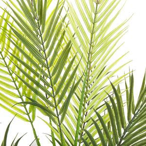 Konstgjord Krukväxt Grön och Svart Syntetiskt Material 83 cm Konst Areca Palm Dekorativ Inomhus Accessoar Beliani