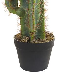 Konstgjord Kaktus Krukväxt Grön Syntetiskt Material Svart Kruka 78 cm Dekorativ Inomhus Accessoar Beliani