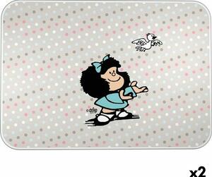 Skyddsmatta Mafalda BIRD Multicolour PVC 47 x 33 cm Bordsduk (2 antal)