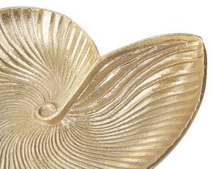 Prydnadsfat Guld Metall Smycken Ring Hållare Bricka Snäcka Nautiskt Motiv Dekoration Beliani