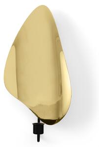 Audo Copenhagen - Flambeau CH, H34, Wall, Black/Polished Brass - Ljusstakar - Krøyer-Sætter-Lassen - Guld,Svart
