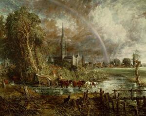 Bildreproduktion Salisbury Cathedral From the Meadows, 1831, John Constable