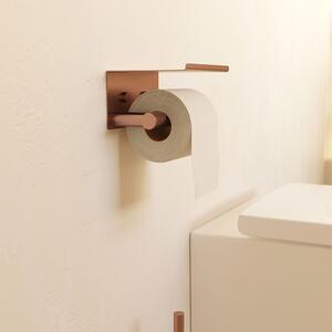 Toalettpappershållare med Lock Issano Koppar Matt PVD