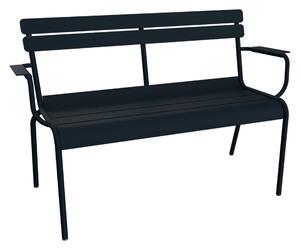 Fermob - Luxembourg 2-Seater Garden Bench - Deep Blue - Trädgårdsbänkar - Frédéric Sofia