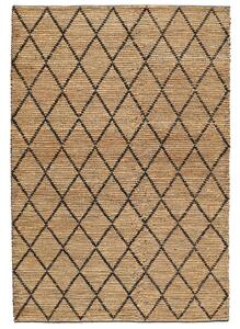 Serena Jute Matta - Beige / Svart 200x300