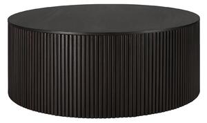 Ethnicraft - Roller Max Coffee Table - Varnished Mahogany - Dark Brown - Round - Removable Cover -80 x 80 cm - Soffbord - Alain Van Havre - Brun - Trä