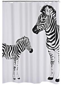RIDDER Duschdraperi Zebra 180x200 cm