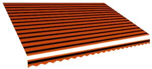 Markisduk orange och brun 500x300 cm