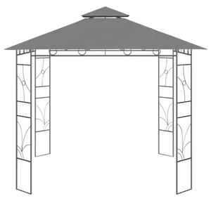 Paviljong 3x3x2,7 m antracit 160 g/m²