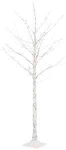 Björkträd med LED varmvit 96 LEDs 180 cm