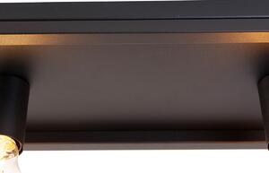 Smart taklampa svart 99,5 cm inkl 4st Wifi A60 - Bur