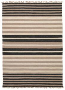 Basse Jute Matta - Beige / Svart 170x240