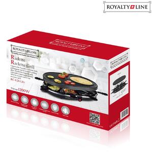 Royalty Line 2 i 1 elektrisk grill med 8 delar raclette