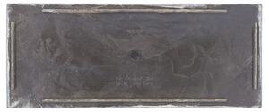 Kruka Grå Sten 29 x 70 x 50 cm Rektangulär kruka Inomhus Utomhus Beliani