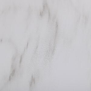 Kruka Vit Marmoreffekt Stenblandning 35 x 35 cm Rund Modern design UV-beständig Beliani