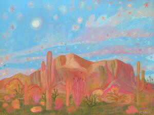 Illustration Colorful desert II, Eleanor Baker, (40 x 30 cm)