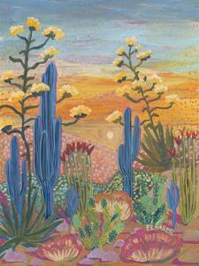 Illustration Colorful desert, Eleanor Baker, (30 x 40 cm)
