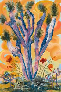 Illustration Desert flower, Eleanor Baker, (26.7 x 40 cm)