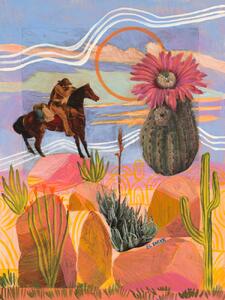 Illustration Wild West, Eleanor Baker, (30 x 40 cm)