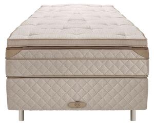 DUX - Dux 80 resårbotten/ Dux 80 resårmadrass fast/ Top Pad Bäddmadrass 90x200 cm/ Rund oatmeal 12 cm - Sängar - Beige