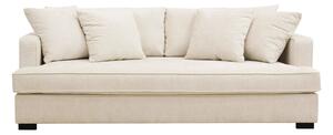 Rossita Djup 3-sits Sammetsoffa Hel dyna - Ljus Beige