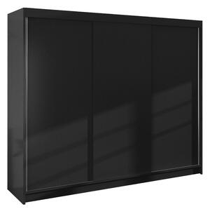 Cyria Garderob 200x215 cm Svart -