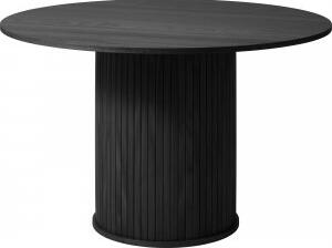 Mood runt bord i svartbetsad ek - Ø120 cm