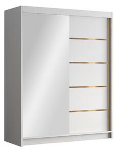 Emet Garderob med Spegel 150x200 cm Vit -